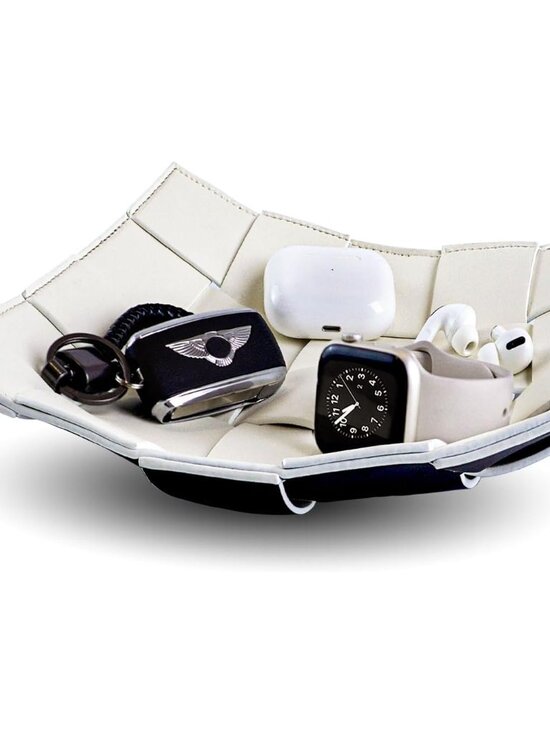 Other - Valet Tray for Men and Women PU Leather Key Holder Bowl for Entryway Table Bedsi